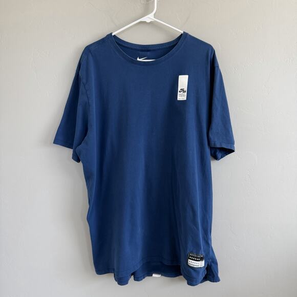 The Nike Tee Men’s Nike Air Cotton T-Shirt Dark Blue Sz XXL Premium Finish - Picture 8 of 8